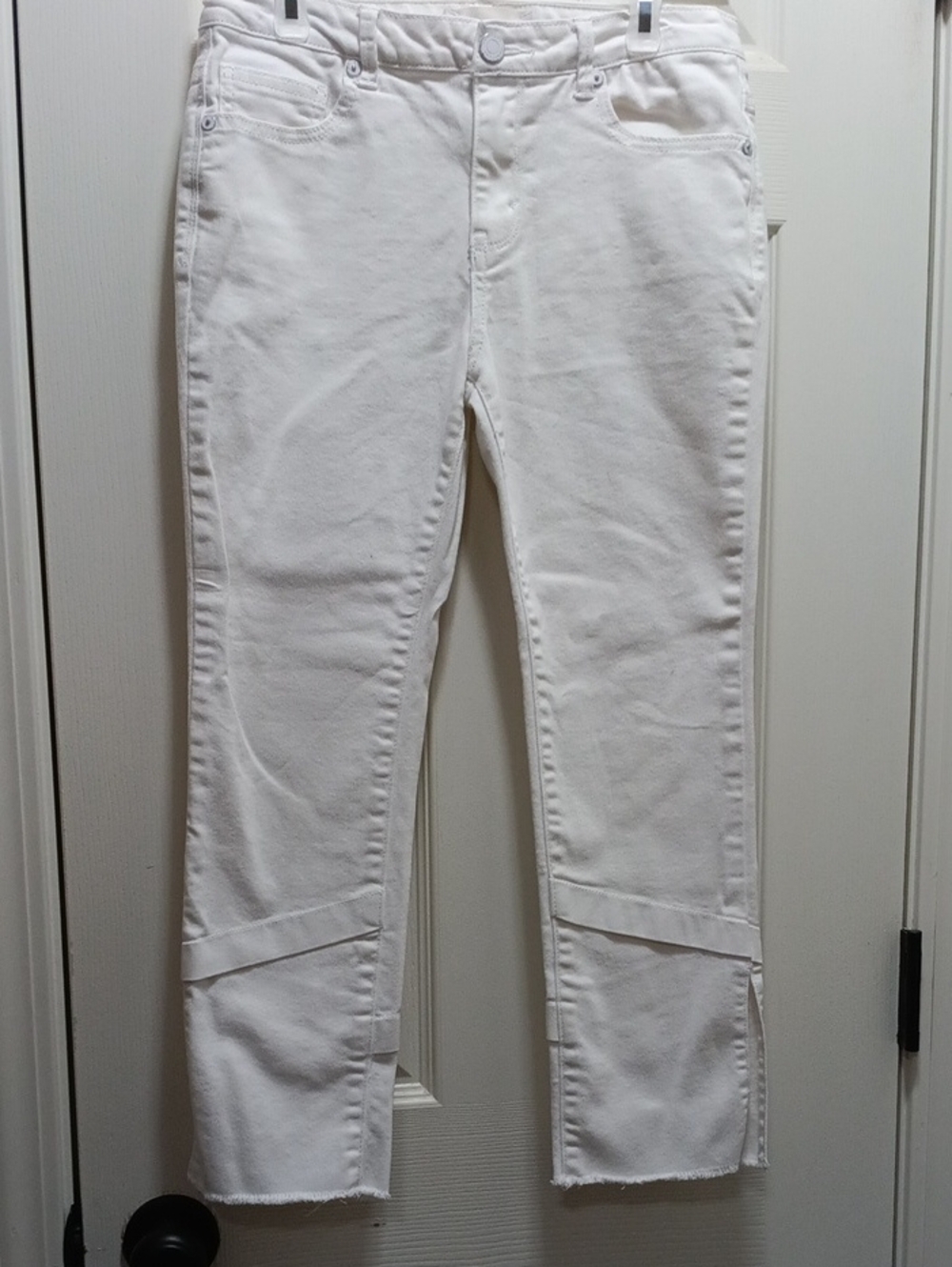 Habitual White Kids Stretch Slim Jeans with Knee Panel
